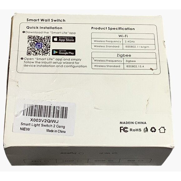 Smart WiFi Light Switch 2 Gang Compatible With Alexa Google & SmartThings - Picture 10 of 11